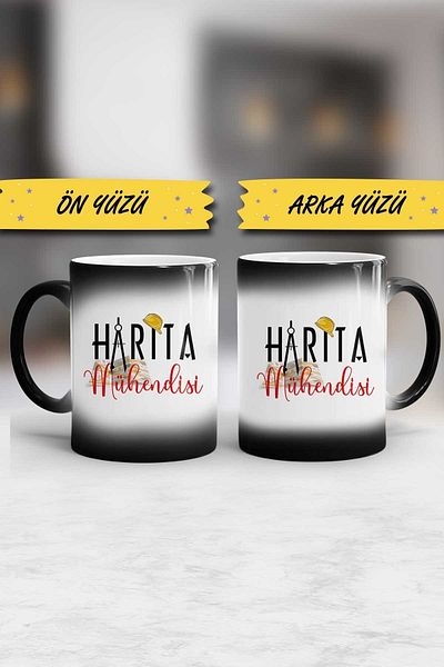 Hedizu Map Engineer Gift Mug Cup Magic