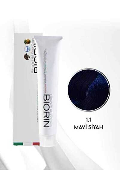 Biorin Permanent Hair Color Cream 100 ml No: 1.1 Mavi Siyah