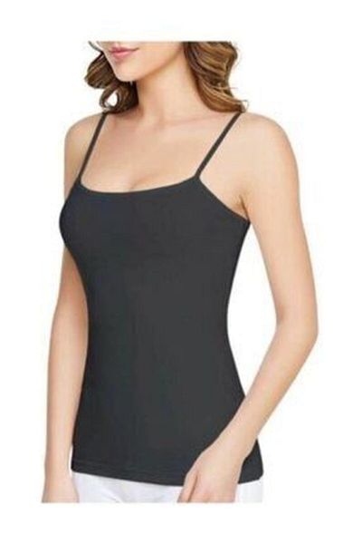 Tutku Tricou negru cu curele de frânghie pentru femei, pachet de 10 tricouri (0135)
