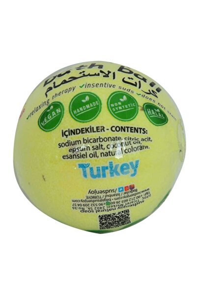 Enjoy Daisy Handmade Bath Tub Ball Soap Yellow 90-120 Gr