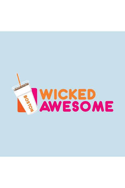 Pixxa Wicked Awesome Boston Coffee Dunkin Donuts Mug Cup