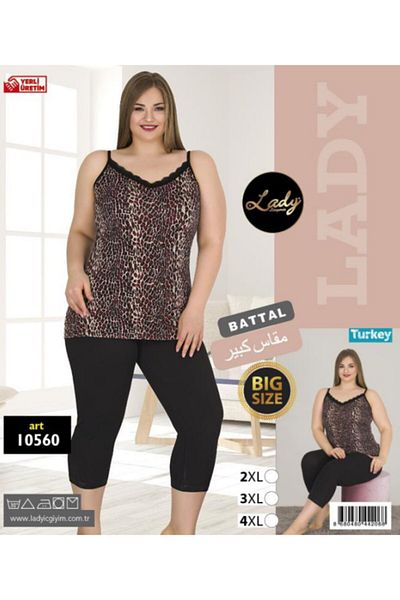 Lady Lingerie Plus Size Capri Suit