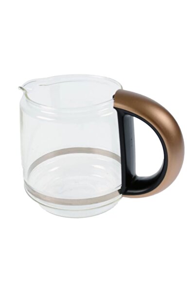 Karaca ماكينة صنع الشاي 1501 إبريق شاي زجاجي بدون غطاء باللون الذهبي الوردي