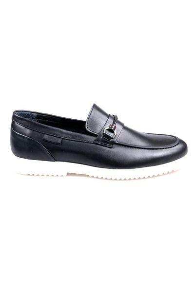 JAMES FRANCO 5690 Orthopedic Black Daily Ανδρικά Δερμάτινα Παπούτσια