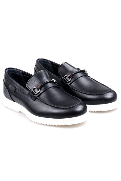 JAMES FRANCO 5690 Ортопедичні чорні чоловічі шкіряні черевики на щодень