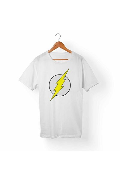 Alfa Tshirt Tricou alb The Flash pentru copii unisex