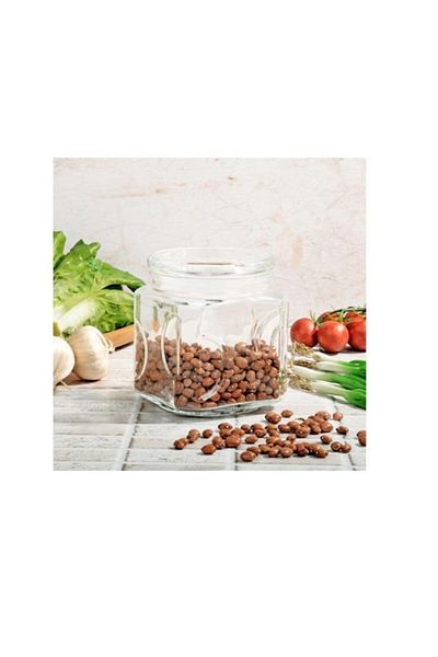 Kosova Glass Jar with Lid 15cm Glass-552