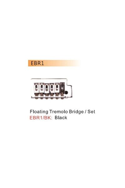 VALENCIA Ebr1Bk Black Floating Tremolo Bridge/Set