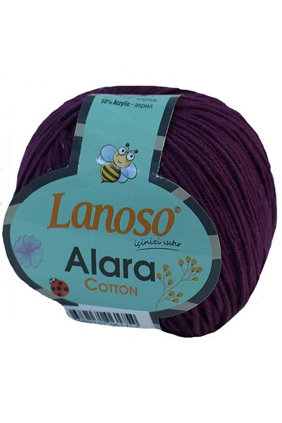 Lanoso Μωβ Alara Amigurumi Knitting Yarn 959 Μοντέλο