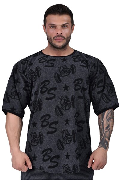 Big Sam Oversize Towel Fitness Training T-Shirt 3318