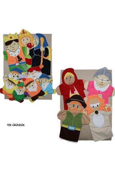 NcK And-5004 Fairy Tale Heroes Puppet Set