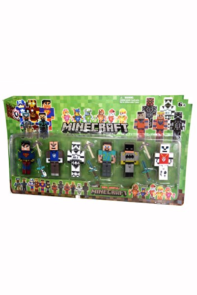 MINECRAFT Süpermen Batman Vb 12 Parça Karakter Figür Seti