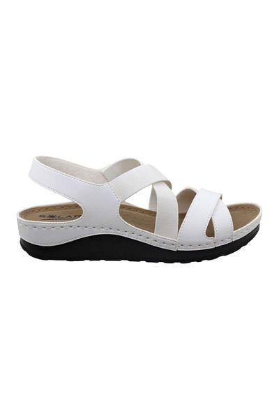solariz White Soft Comfortable Comfortable Anatomic Sandals Slippers