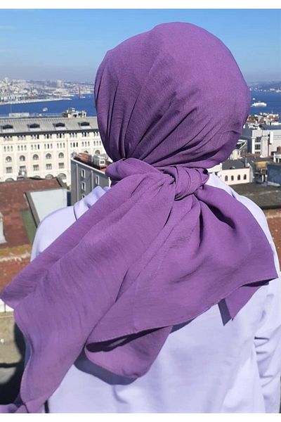 Feraşet Çanta&Bijuteri Σάλι Cazz, Βαμβακερό σάλι Cazz Draped Long Hijab Shawl
