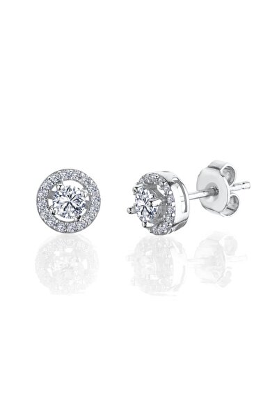 Mia Vento 0.50 Karat Mia Zirconia Büyülü Işıltı Tektaş Gümüş Küpe