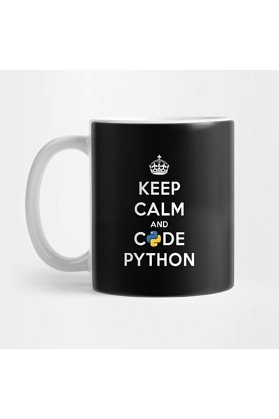 Pixxa Keep Calm And Code On For Python Develop Mug