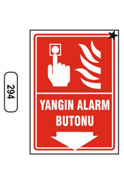 ERGÜNDOĞDU Yangın Alarm Butonu Uyarı Ikaz Levhası