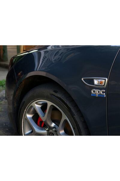 GARDENAUTO Opel Astra J 2010 Sonrası Uyumlu Opc Line Amblem Krom Çamurluk Logosu