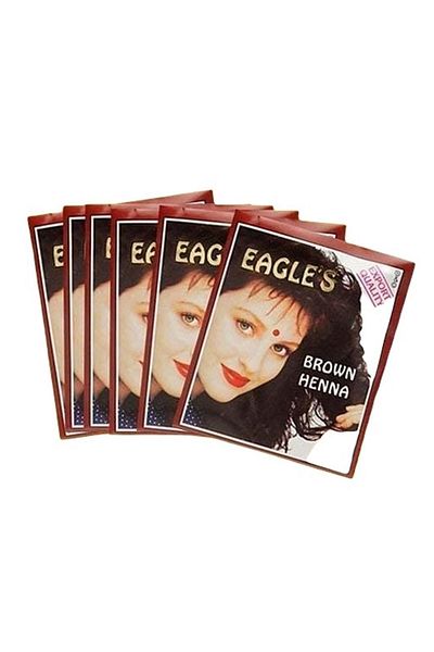 Eagles Indian Henna Brown Pack of 6