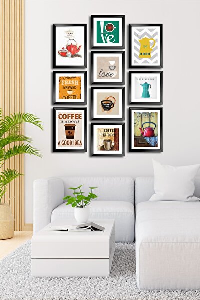 Cadran 10 Parçalı Çerçeve Görünümlü Mdf Tablo Seti Flm159