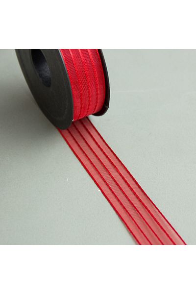 BarokBonbon Organza Ribbon 3 Cm 3 Stripes 2o Meters