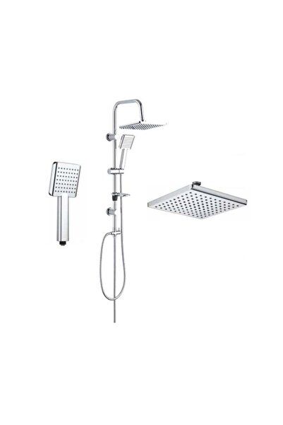 Tema Rain Plus Tetra Sürgülü Banyo Duş Takımı Seti Paslanmaz Boru