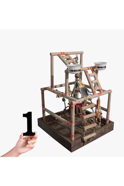 SERTİCARET Parrot Playground and Perch