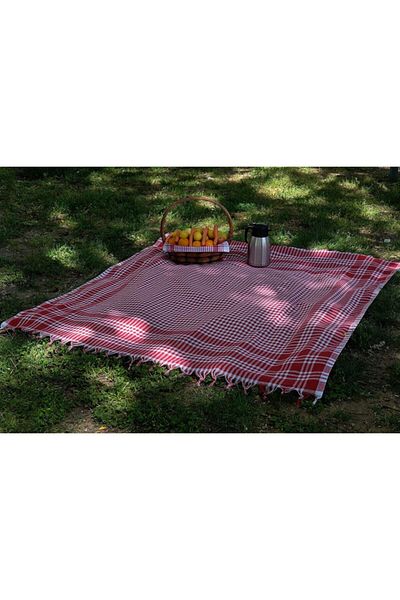 Sweet Story Lider Red Multi-Purpose Table Cloth Picnic Cloth