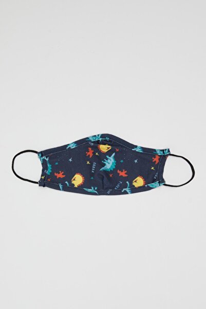 DeFacto Dinozor Baskılı Yıkanabilir Çocuk Maske