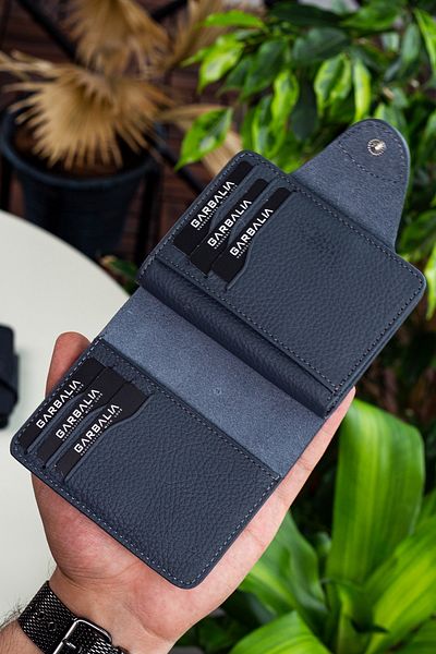 Garbalia Gray Unisex Lucerne Leather Wallet with Additional Card Holder