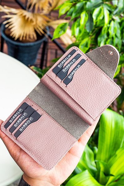Garbalia Ecru unisex peněženka s přídavným pouzdrem na karty z lucernové kůže