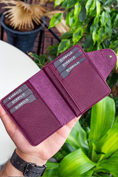 Garbalia Claret Red Unisex Wallet - Genuine Leather with Additional Card Holder