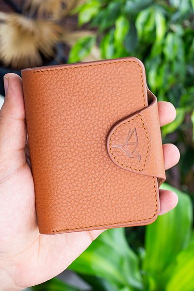 Garbalia Πορτοφόλι Unisex από γνήσιο δέρμα μαύρισμα με πρόσθετη θήκη για κάρτα