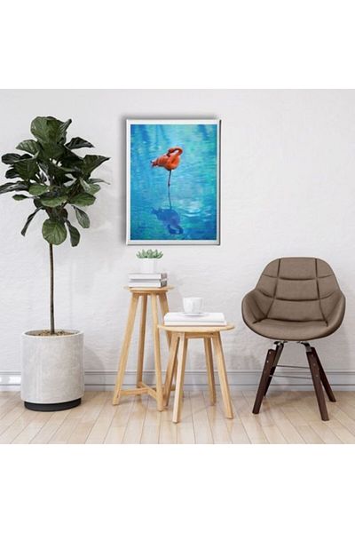 Desenlio Pictură pe pânză Flamingo