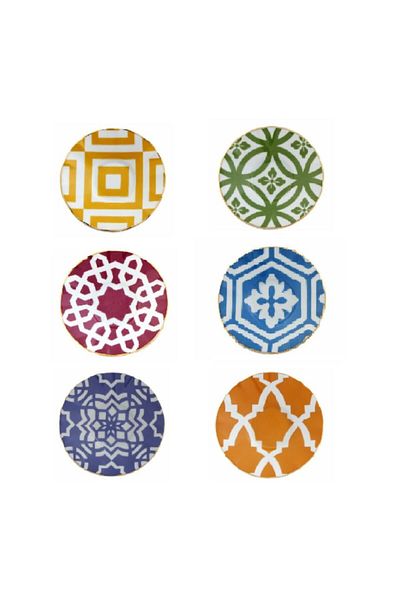 Porland Morocco Series Set of 6 12cm Tea Plates