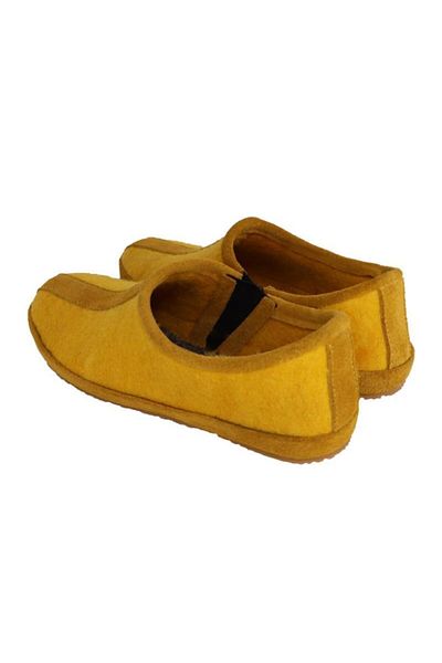 Woolnat Παιδικά παπούτσια από τσόχα Merino Wool Yellow