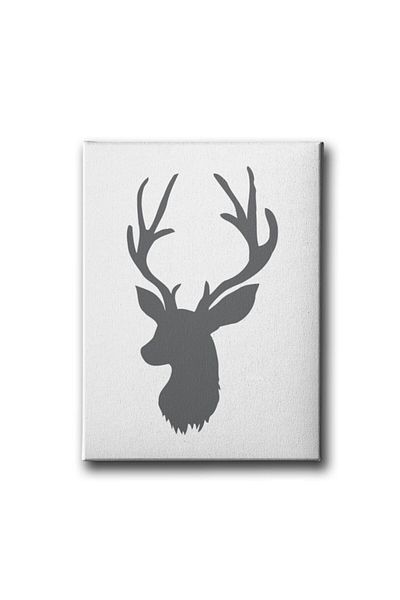 Desenlio Gray Deer Canvas Painting