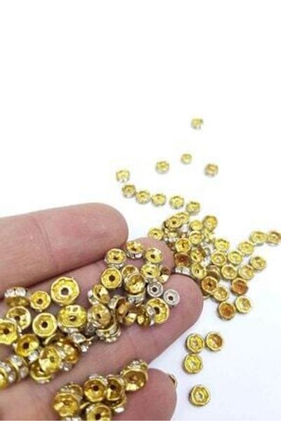 yiğit aksesuar Κίτρινη ροδέλα 4 mm - 100 τεμάχια