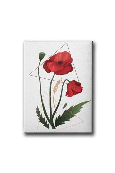 Desenlio Red Canvas Painting