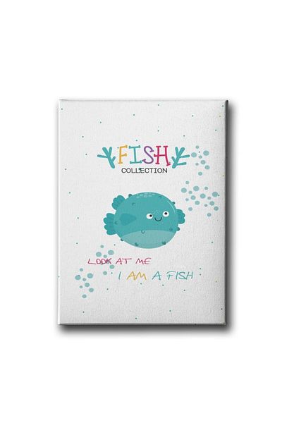 Desenlio Loog At Me I Am A Fish Canvas Tablo