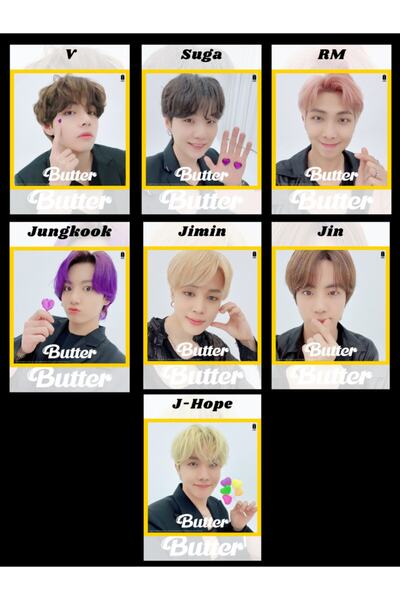 BTS Σετ μίνι καρτών μέλους '' Butter '' (7 τεμάχια)