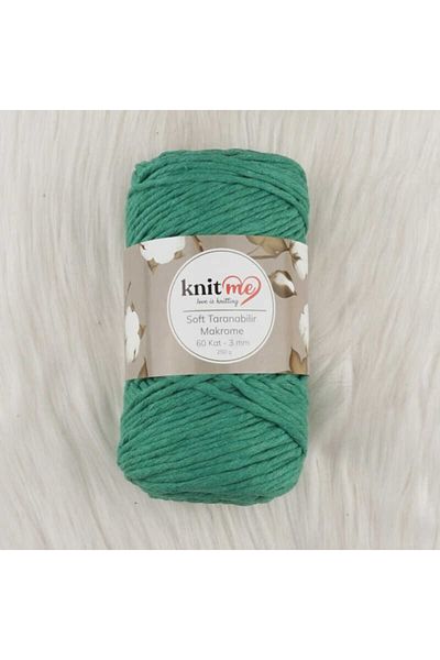 knitme Knit Me Soft Πλέσιμο Μακραμέ Νήμα 60 Στρώσεων 3 Mm.250 Gr. 801