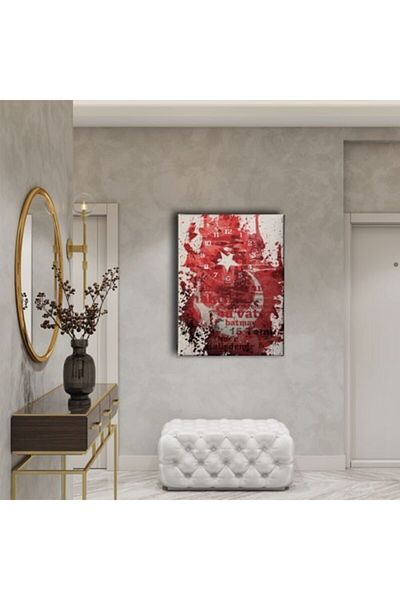 Desenlio Fermanlı Ottoman State Coat of Arms Canvas Painting