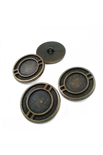 Şentürk aksesuar Mineral Channeled Metal Button