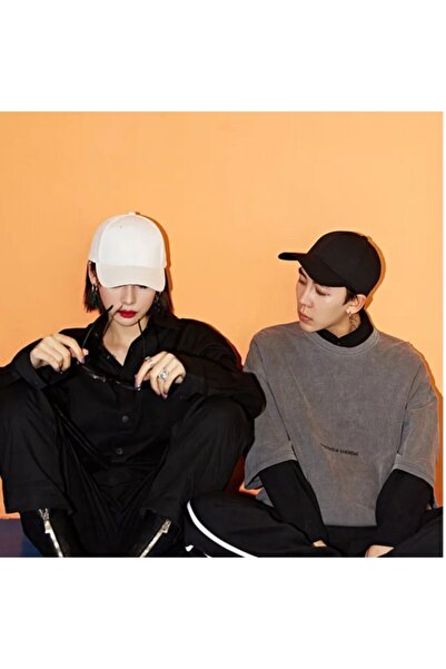 Kardelen Butik Denizli Σετ καπέλων Unisex των 2. Μαύρο και άσπρο