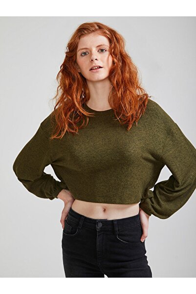 Ltb Hanorac verde cu mânecă lungă