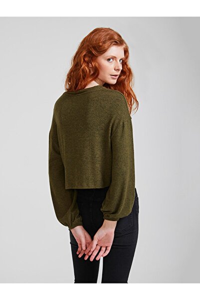 Ltb Hanorac verde cu mânecă lungă