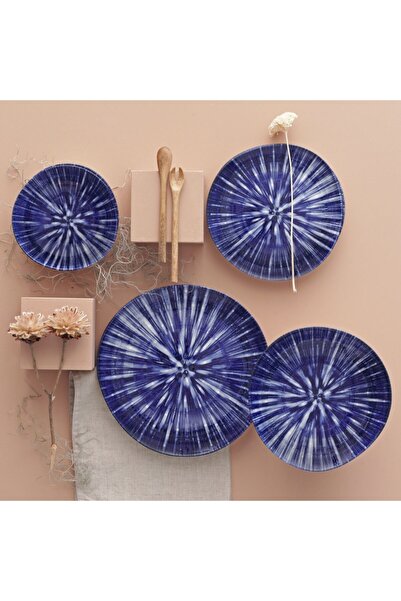 Güral Porselen 24 Parça 6 Kişilik Asimetrik Bone Yemek Takımı