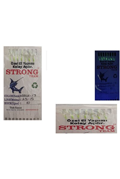 Strong Team 5 Adet Hazır Gece Fosforlu Çaparisi (glovlu)