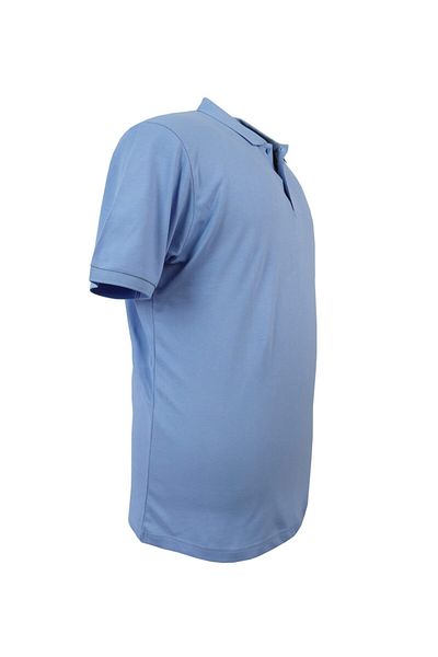 rugatchi Tricou oversize pentru bărbați, cu gât polo, uni piqué